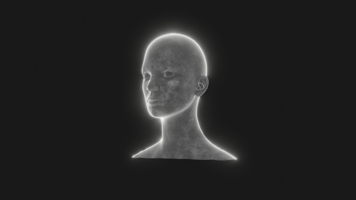Ghostly Male Female Heads 3D Model Pack - Animated, Blend Shapes