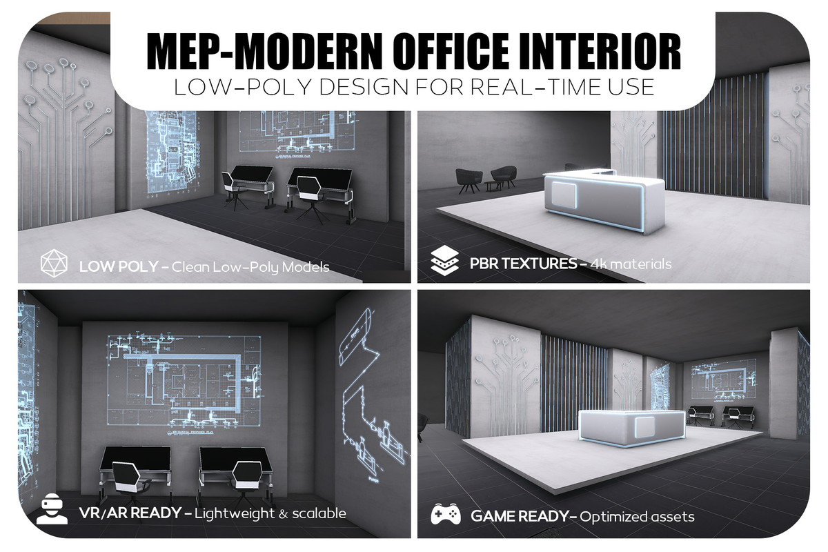 Futuristic Virtual Office Environment – VR/AR