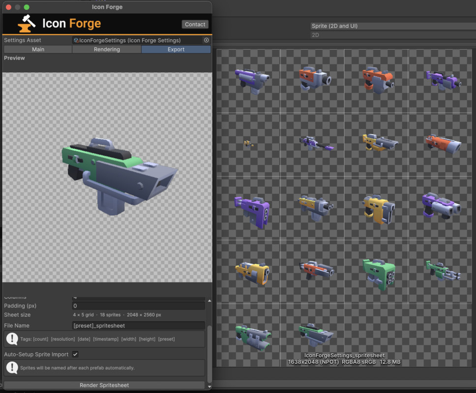 Icon Forge - 3D Icon Renderer