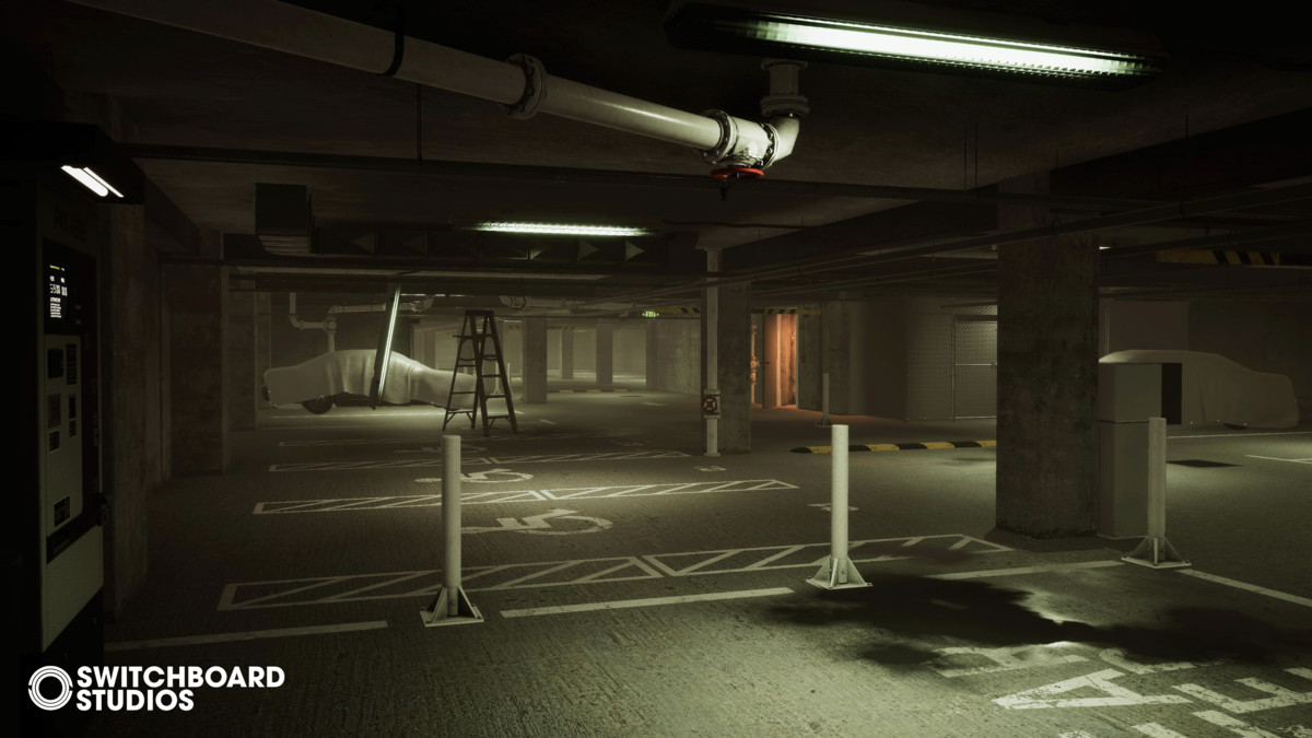 Atmospheric Modular Underground Car Park & Hallways