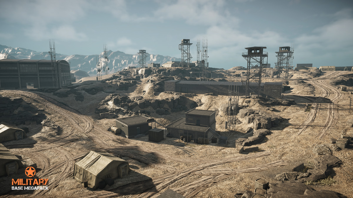 Military Base Megapack (Modular Military Base, Military Facility, Outpost, Army)