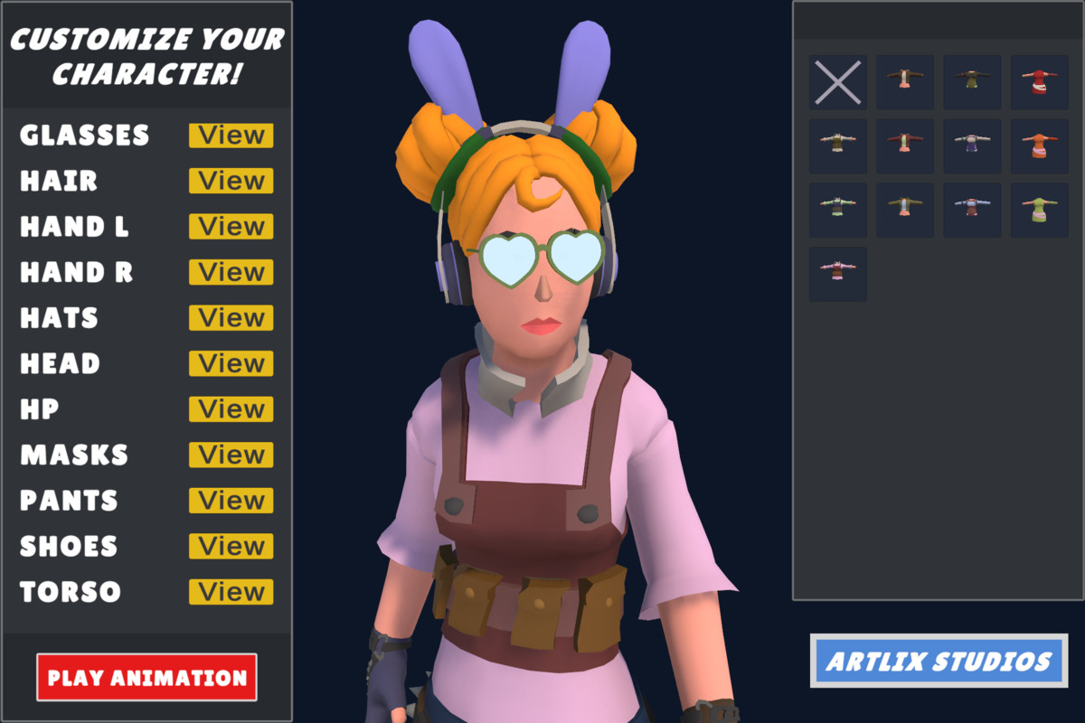 Customizable 3D Funny Characters Bundle