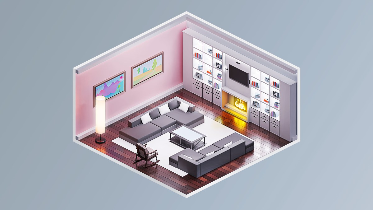 Interior 7 - Low Poly 3D Models Pack