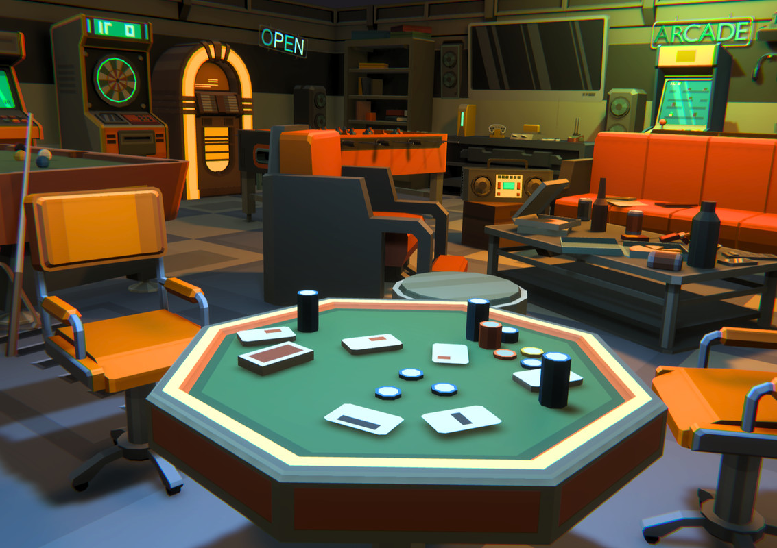 Low Poly Sci-Fi Recreation / Cosmic Retro