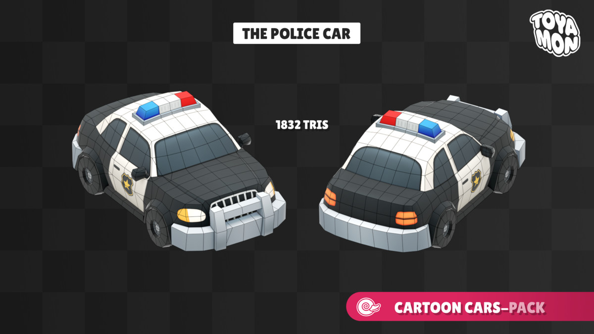 Stylized Cars Pack - Low poly
