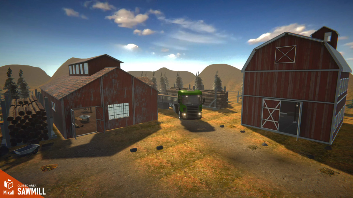 Rural buildings - glamping, greenhouse, sawmill and others