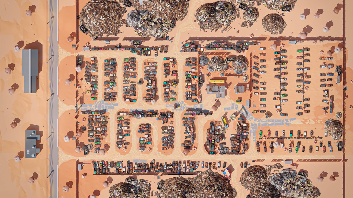 Junkyard - Low Poly 3D Models Pack