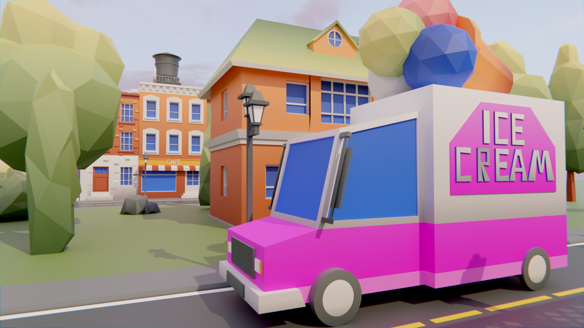 Low Poly Town by IGS