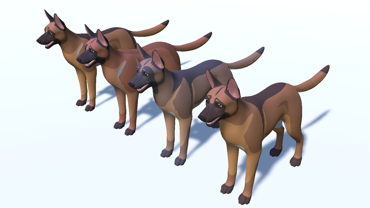 Cartoon Dog - Malinois