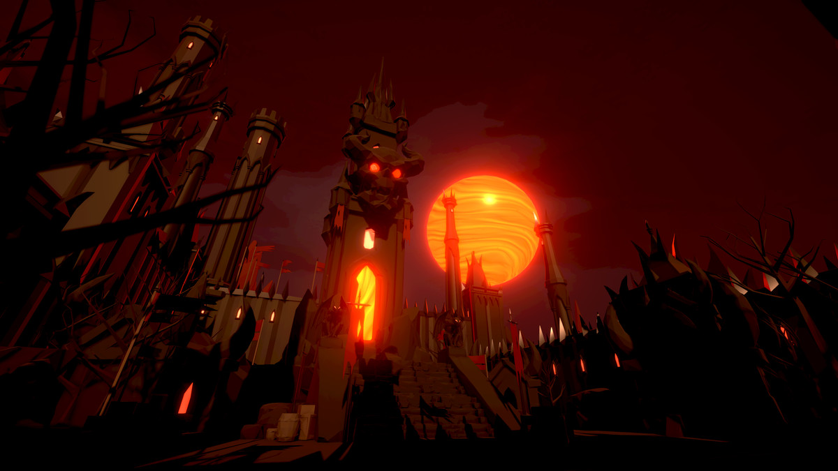 Dark Infernal Fortress - Low Poly