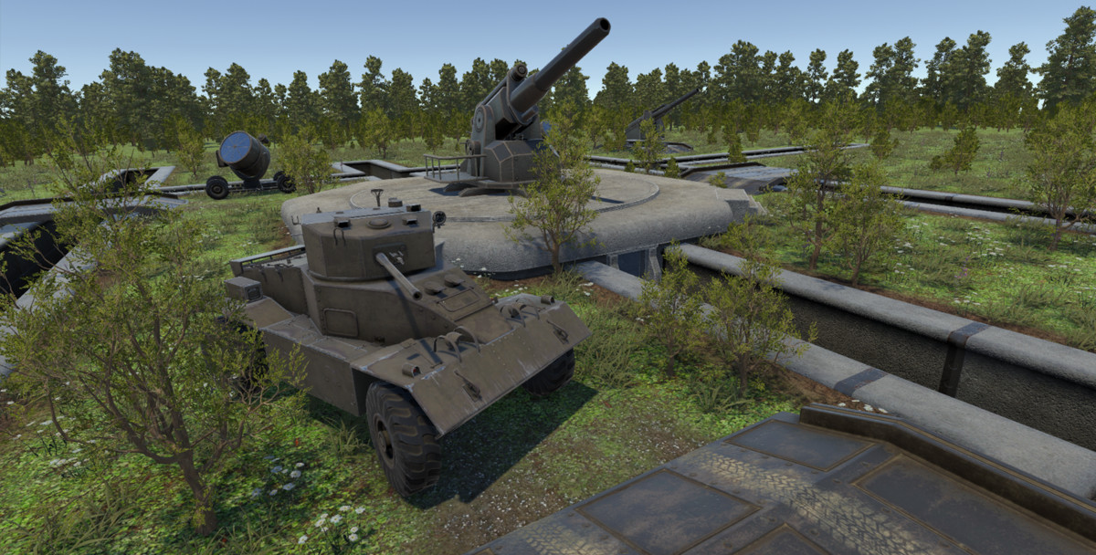 3D World War II Trenches Set