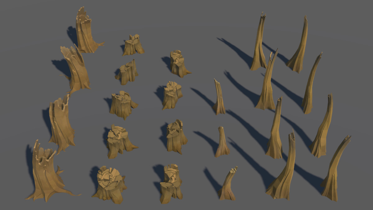LowPoly Nature DeadTree