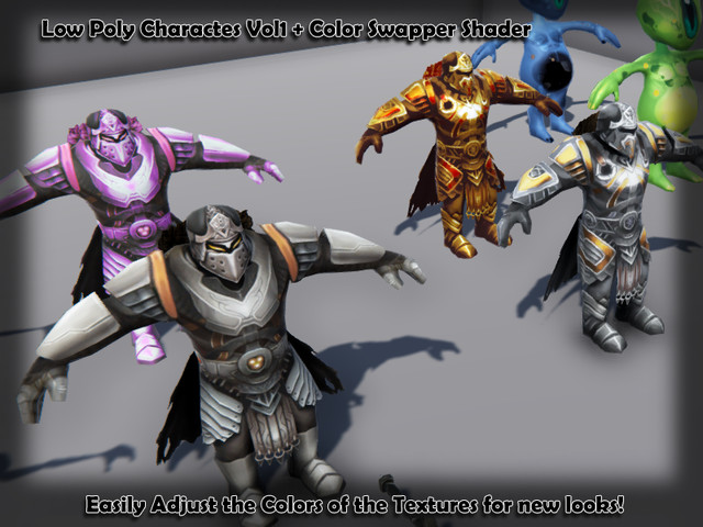 Low Poly Characters Pack Vol1