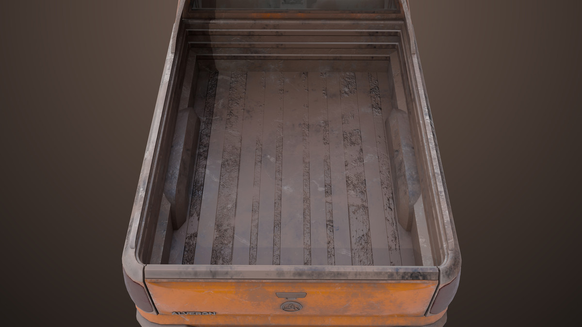 Pickup Truck01 Old Rusty HDRP URP Textures