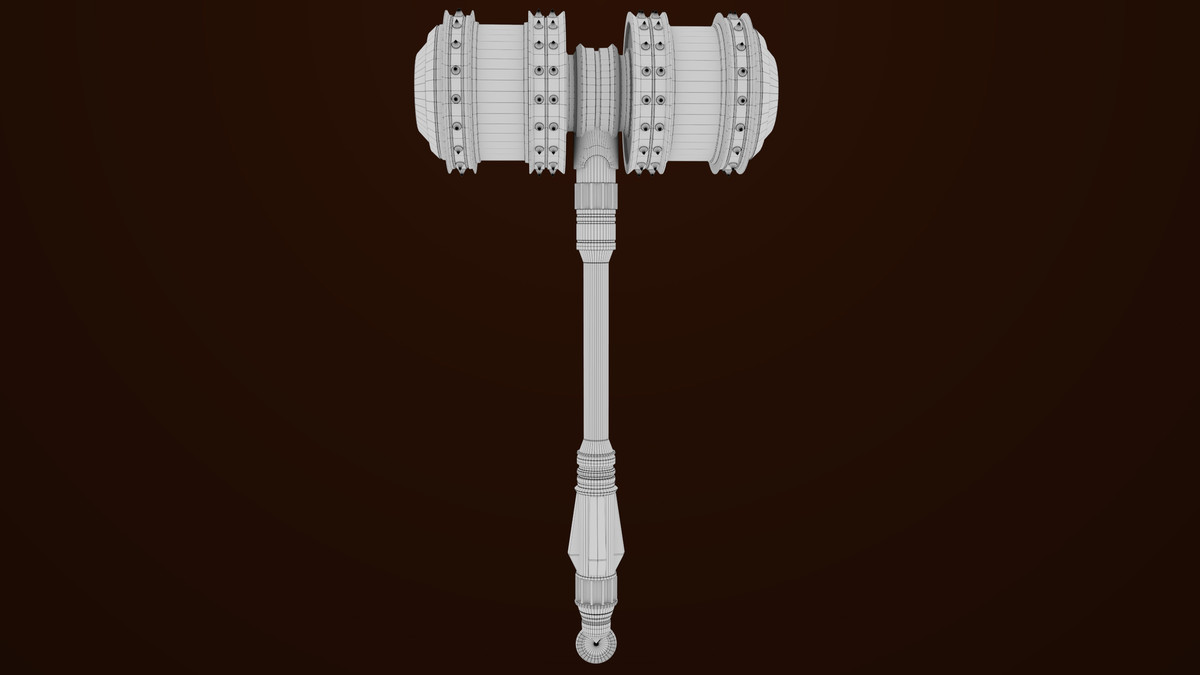 Sci Fi Battle Hammer 07 URP HDRP Textures
