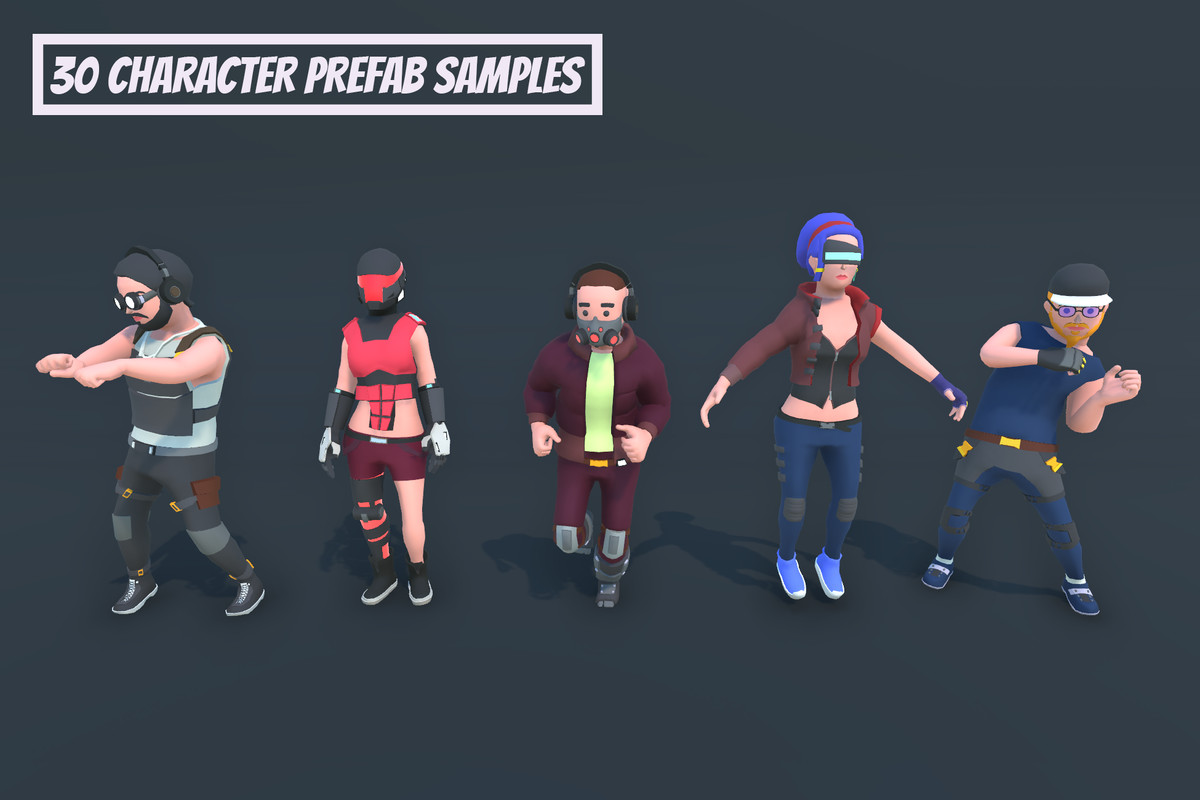 Customizable 3D Characters Ultimate Bundle