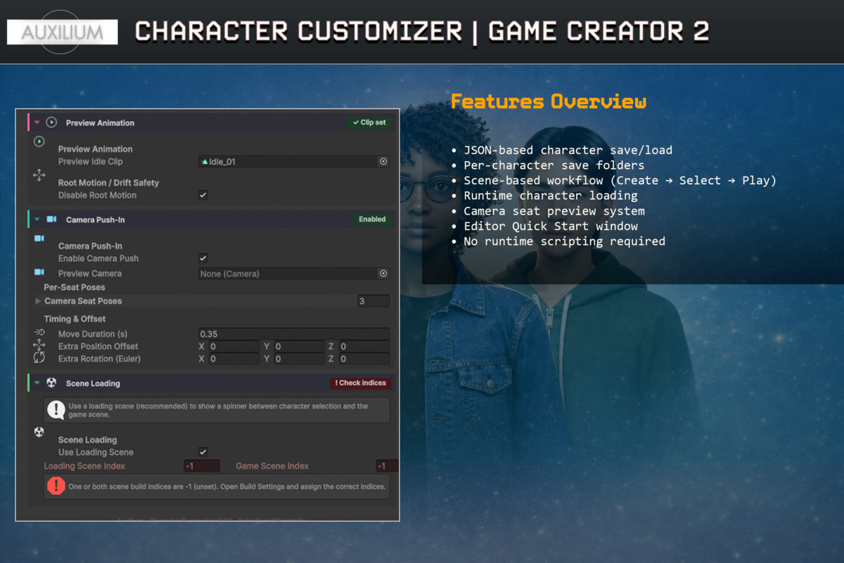 Character Customizer Integration | Game Creator 2