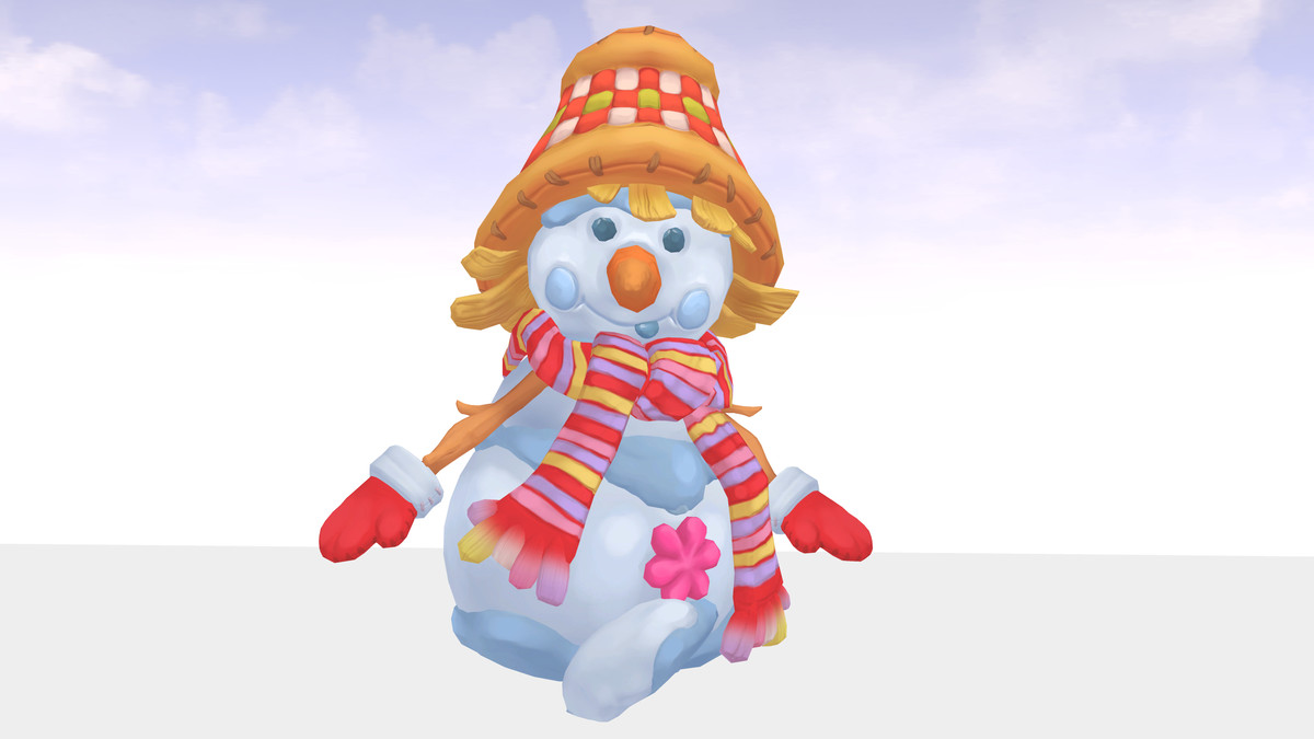 snowman with hat