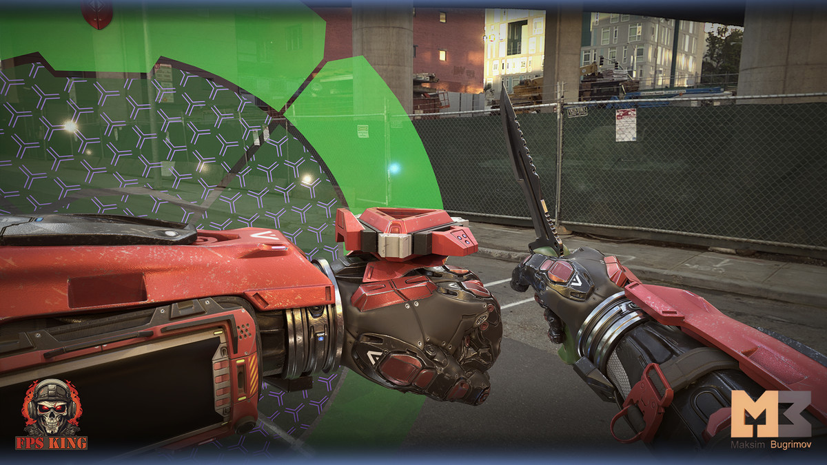 FPS Sci-Fi Hans With Knife (Animations)