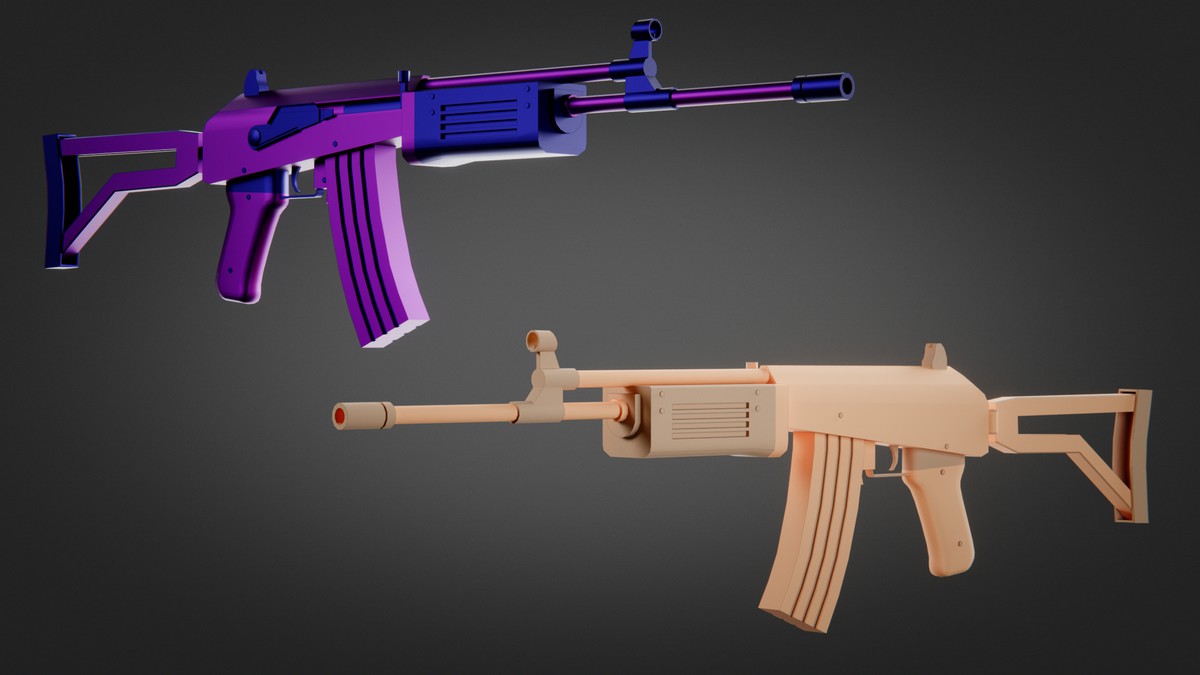 Ultimate Weapon Pack — 23 Guns + 943 Skins (Low Poly, Stylized, FPS/TPS Ready)