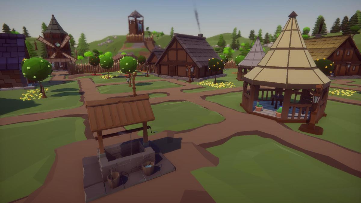 Low Poly Modular Medieval Village - Mini World Studio