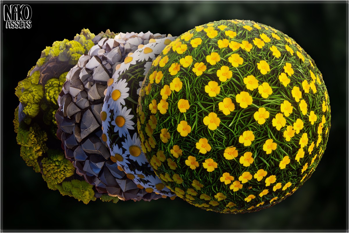 Forest 4K Materials x118 Textures of Realistic Nature | PBR HQ Terrain Pack