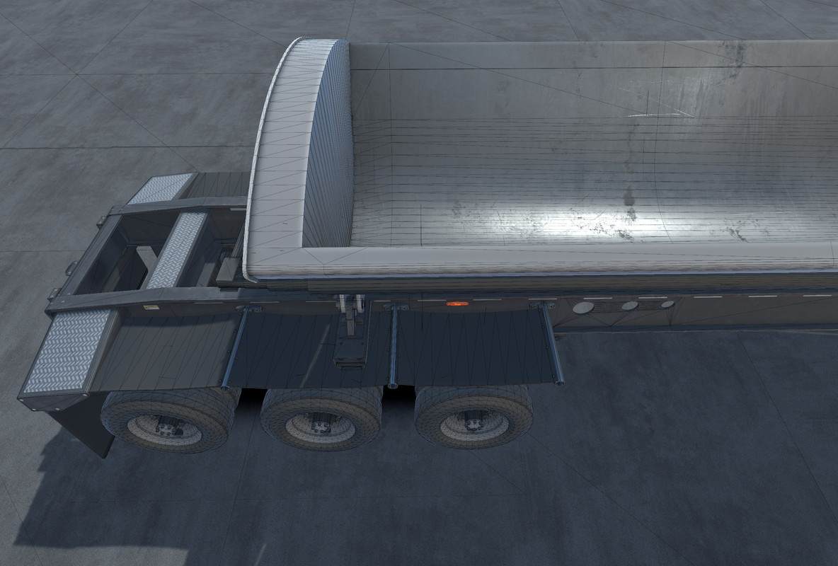 80s Semitruck Side Dump