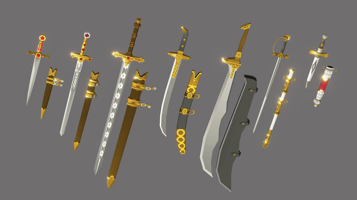 Low-Poly Medieval Fantasy - Advanced Weapons