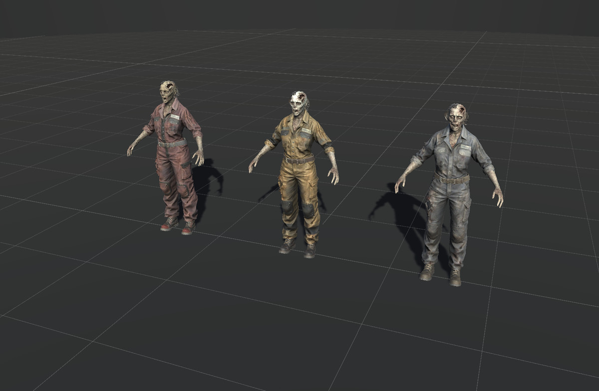 Zombie Worker Girl