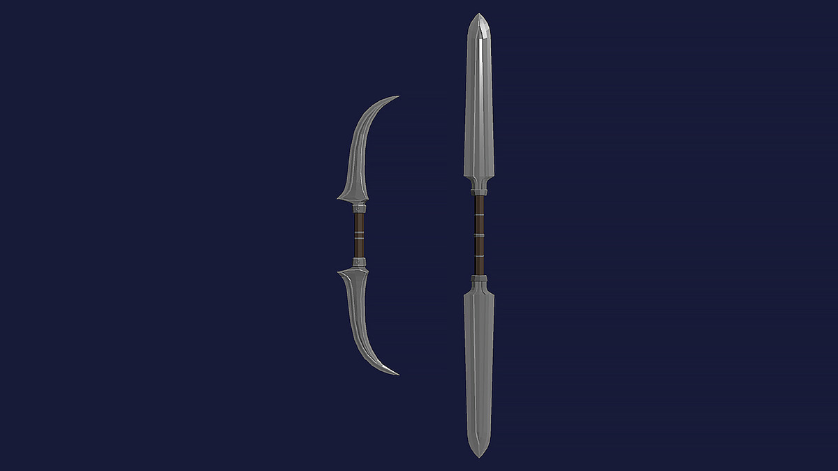Low Poly Style Weapons Part 1