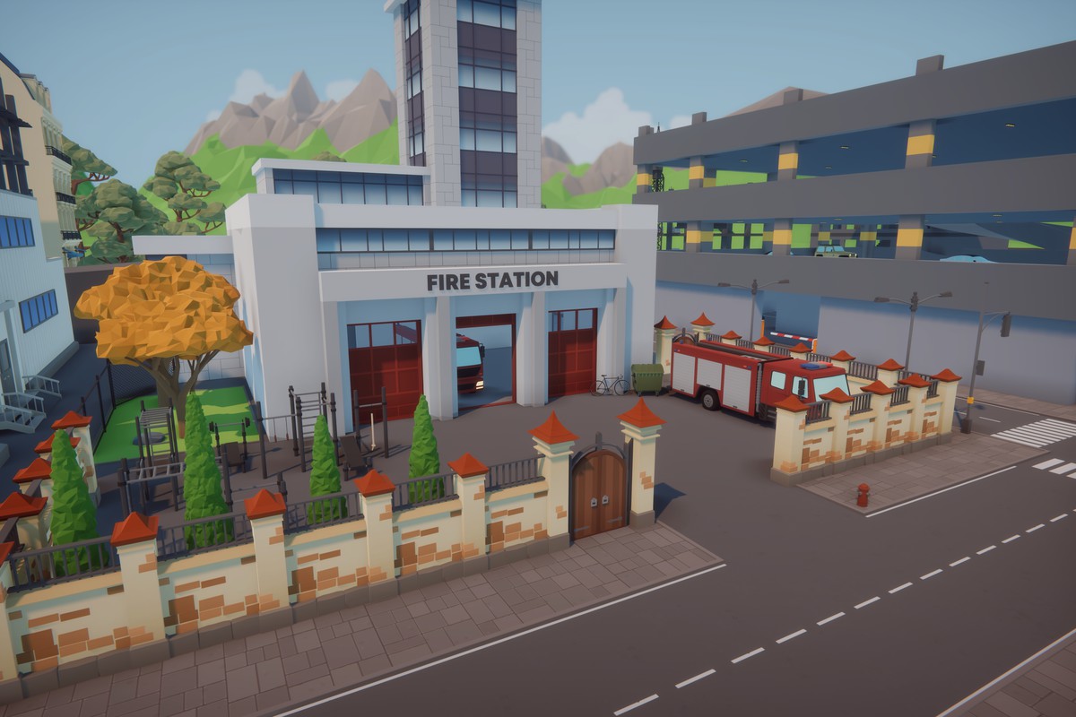 Low Poly Euro City