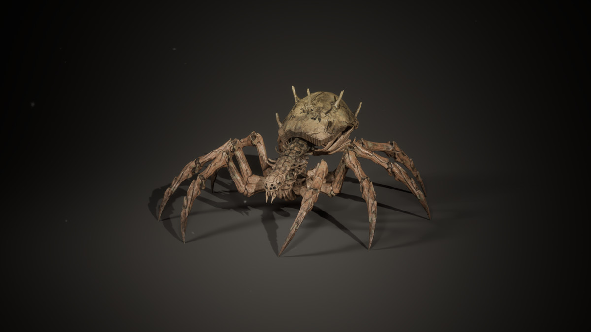 Bone Spider - Customizable Horror Monster