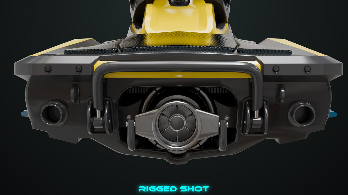 Jet Ski 02 Yellow Textures