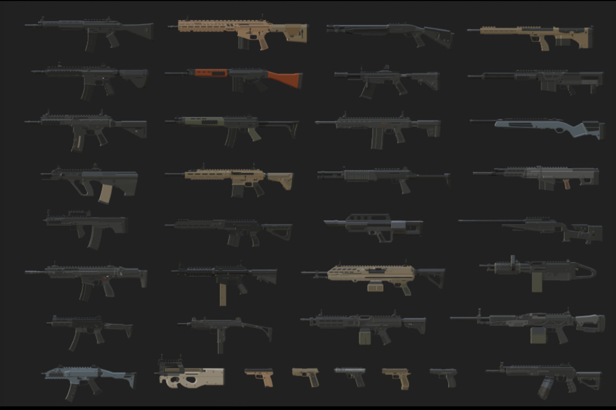 Low Poly Weapon Bundle Pack 3
