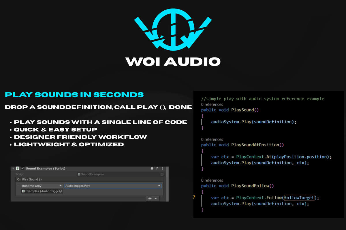 Woi Audio - Lightweight Audio Framework