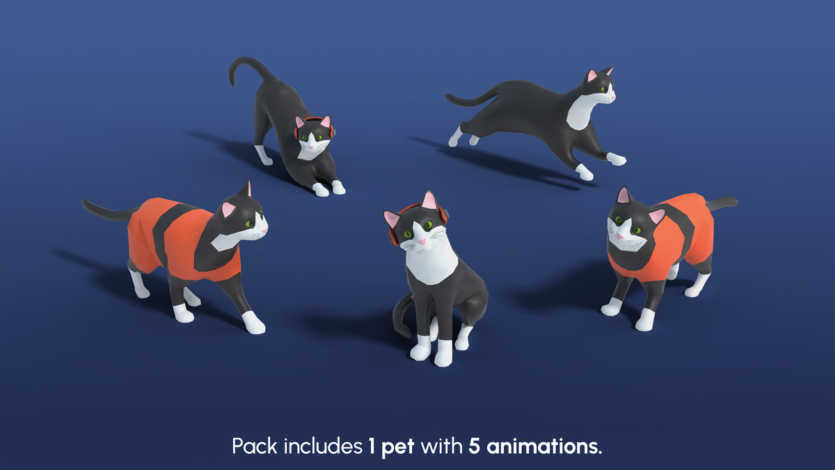 Astronaut Characters Mini - Low Poly Animated Pack