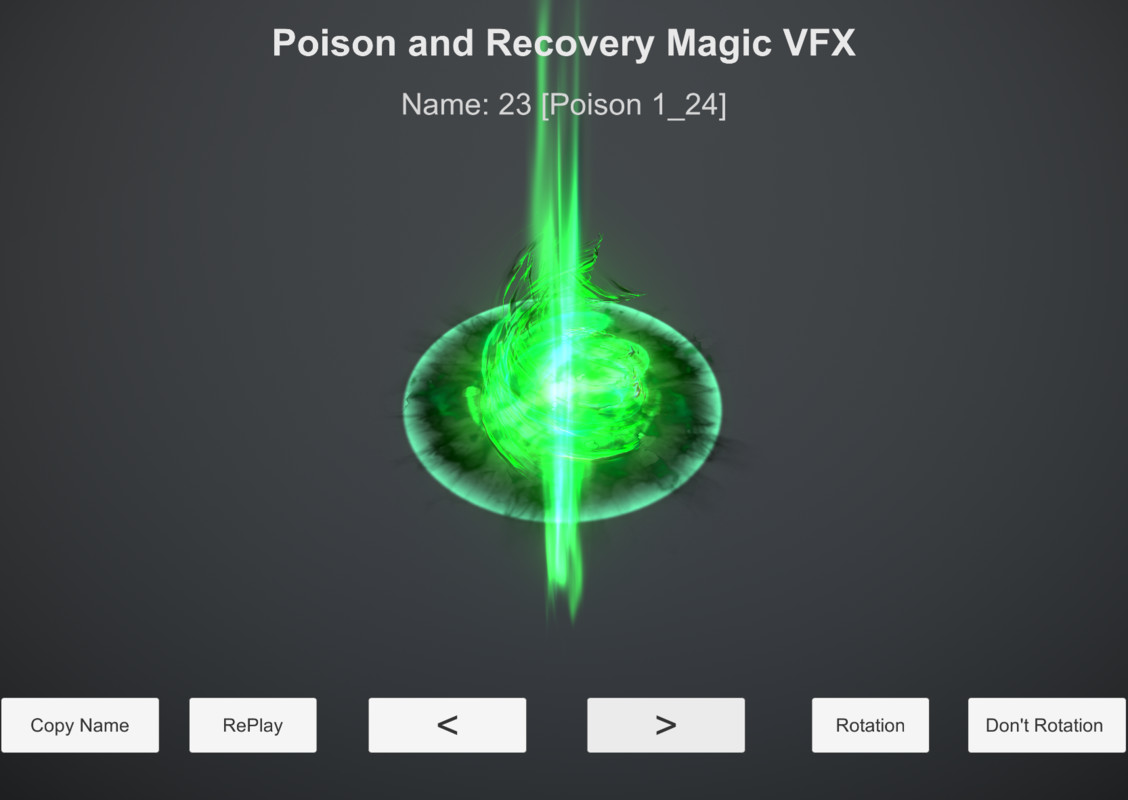 Poison and Recovery Magic VFX