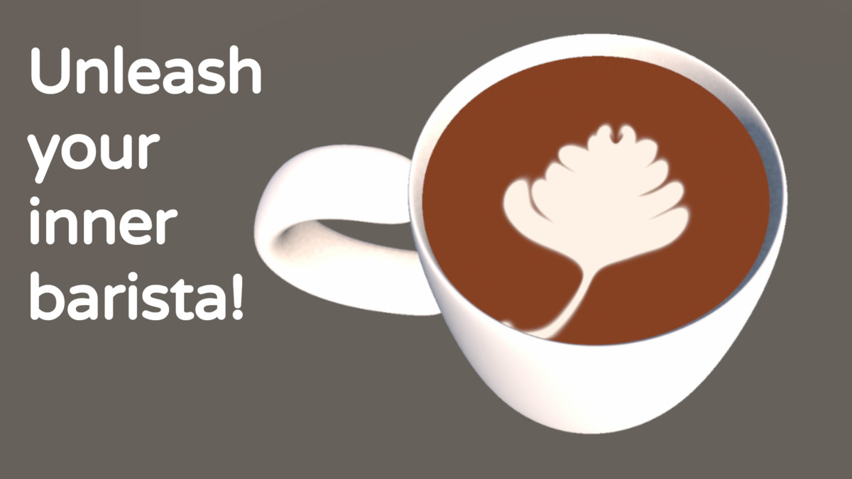 Simple Latte Art Drawing System
