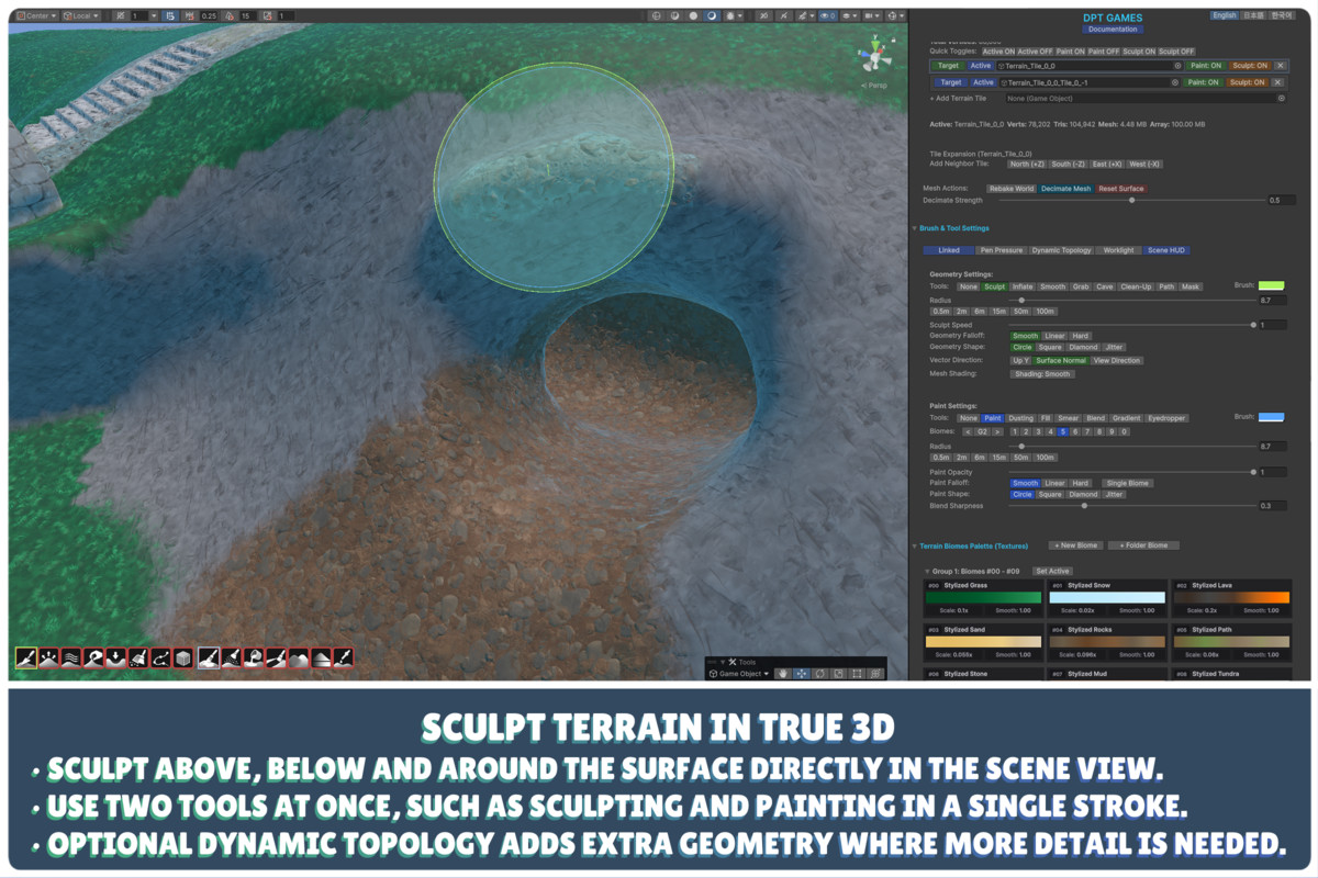 Vertex 3D Terrain: Planet, Floating Island & Spline Creator