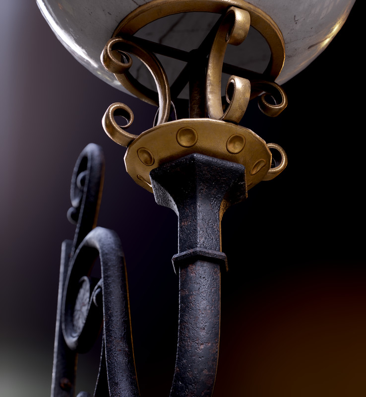 Round Street Lamp