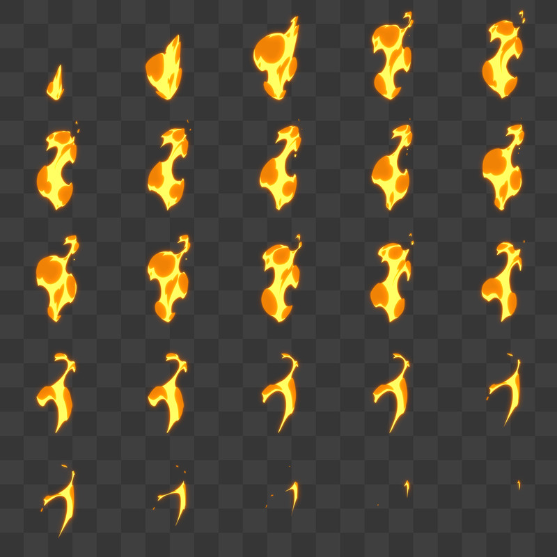 2D Fire Fx Animation Pack