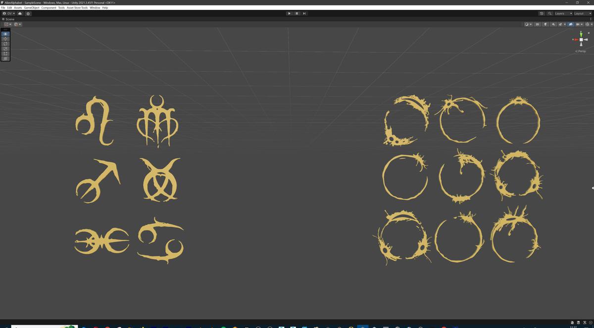 Alien Character Megapack with Unique Alphabet (500+ letters)