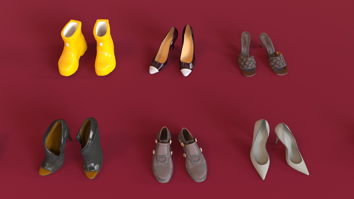 Ultimate Shoe Pack (72 Footwear Low-poly 3D models)