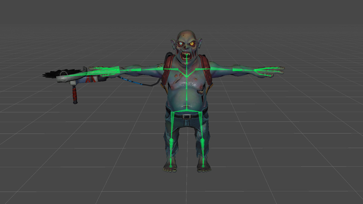 Stylized Saw Zombie Enemy