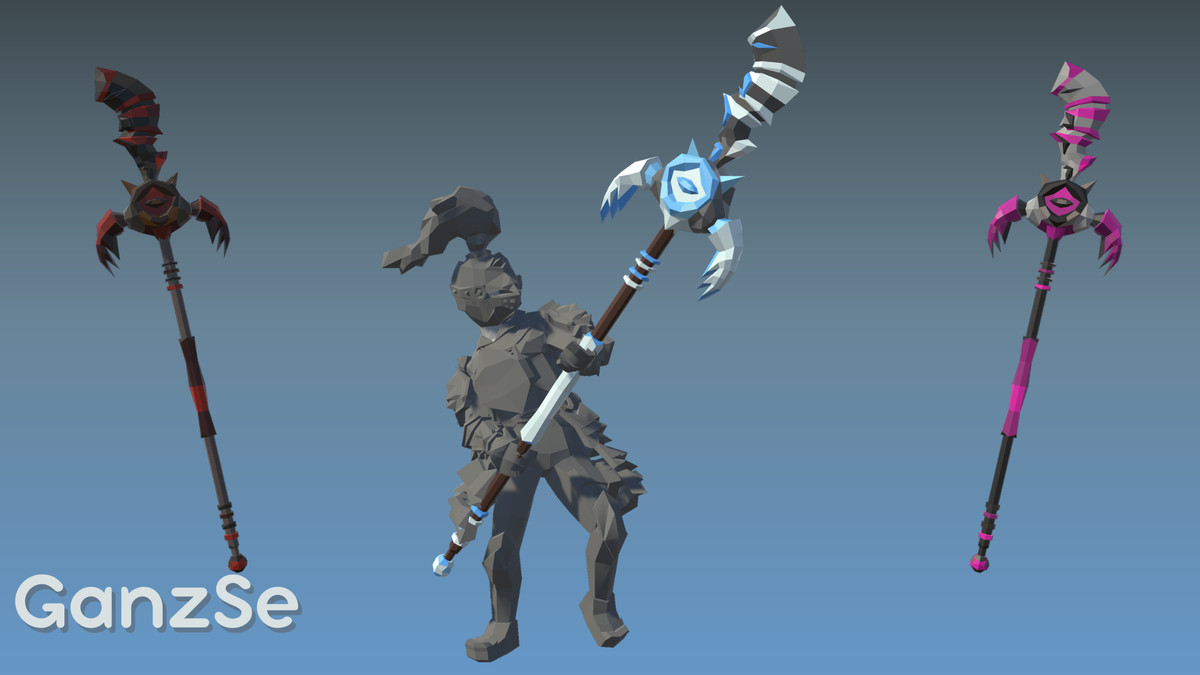 GanzSe Spears - Fantasy Low Poly Pack