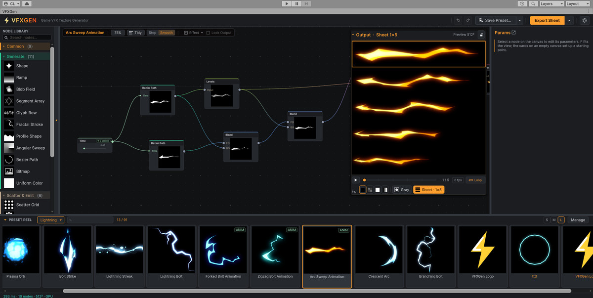 VFXGen - Stylized VFX Texture Editor