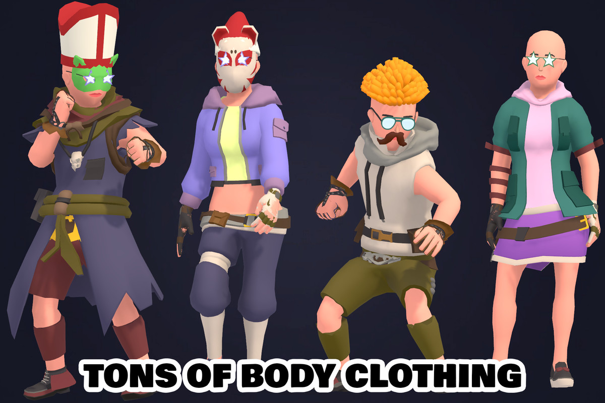 Customizable 3D Funny Characters Bundle