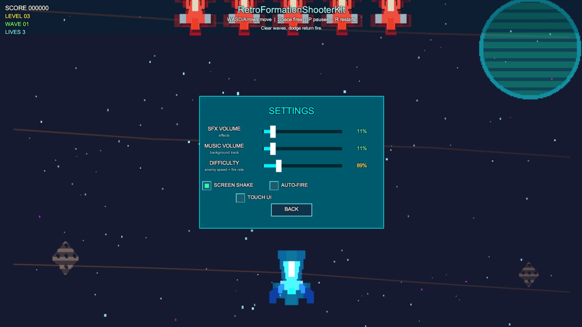 Retro Formation Shooter Kit