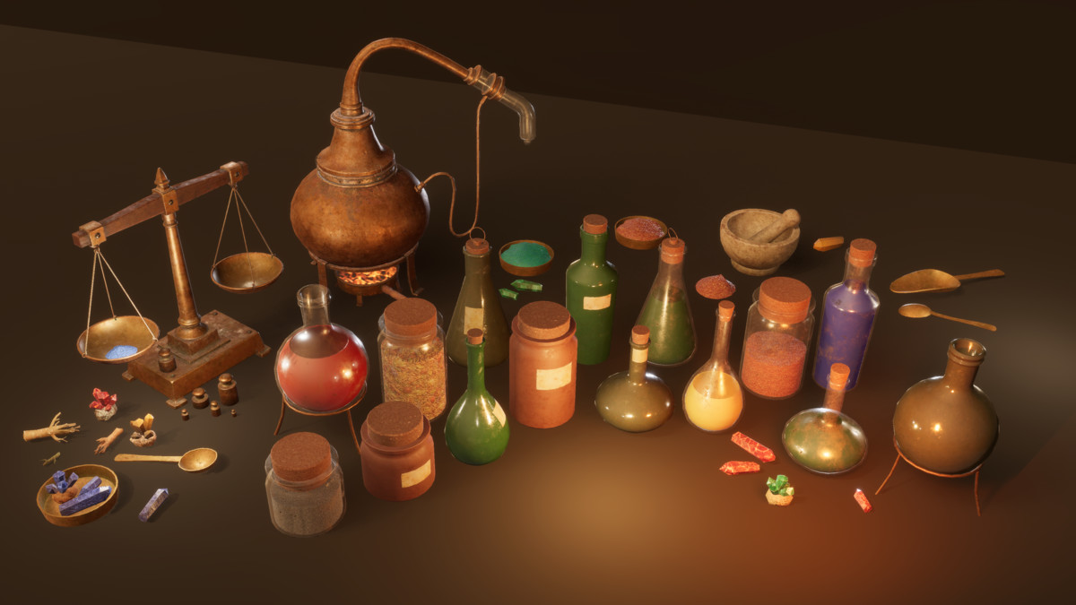 Medieval Alchemy kit