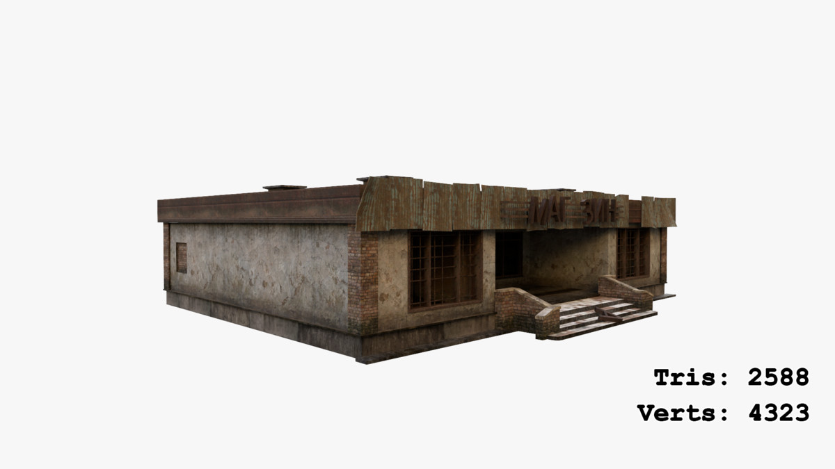 Abandoned Apocalyptic Buildings Mega Pack